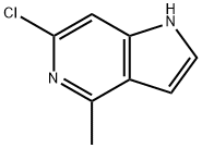 6-氯-4-甲基-5-氮杂吲哚 结构式