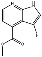 3-Fluoro-7-azaindole-4-carboxylic acid Methyl ester 结构式