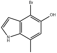 4-溴-7-甲基-1H-吲哚-5-醇 结构式