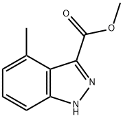 4-甲基-1H-吲唑-3-羧酸甲酯 结构式