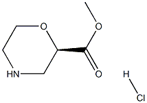 (R)-吗啉-2-甲酸甲酯盐酸盐 结构式