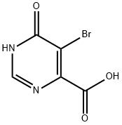 5-BroMo-6-hydroxypyriMidine-4-carboxylic acid 结构式