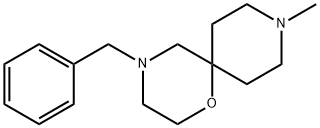 4-苄基-9-甲基-1-氧杂-4,9-二氮杂螺[5.5]十一烷 结构式