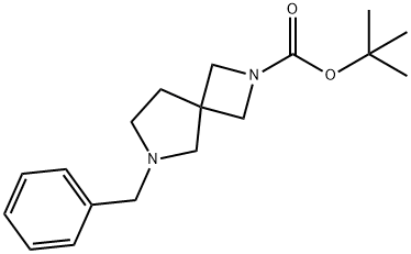 6-苄基-2,6-二氮杂螺[3.4]辛烷-2-羧酸叔丁酯 结构式