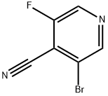 3-溴-5-氟异烟腈 结构式