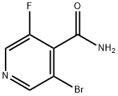 3-溴-5-氟异烟酰胺 结构式