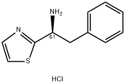 (S)-2-苯基-1-(噻唑-2-基)乙胺 结构式