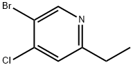 5-溴-4-氯-2-乙基吡啶 结构式