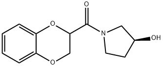 (2,3-二氢-苯并[1,4]二氧杂芑-2-基)-((S)-3-羟基-吡咯烷-1-基)-甲酮 结构式