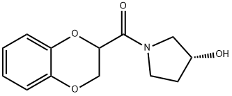 (2,3-二氢-苯并[1,4]二氧杂芑-2-基)-((R)-3-羟基-吡咯烷-1-基)-甲酮 结构式