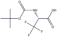 (R)-2-(TERT-BUTOXYCARBONYLAMINO)-3,3,3-TRIFLUOROPROPANOIC ACID 结构式