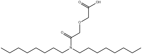 N,N-二正辛基-3-氧杂戊二酸单酰胺 结构式