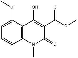 4-羟基-5-甲氧基-1-甲基-2-氧代-1,2-二氢喹啉-3-羧酸甲酯 结构式