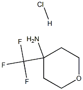 4-(trifluoroMethyl)-tetrahydro-2H-Pyran-4-aMine hydrochloride 结构式