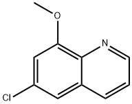 6-氯-8-甲氧基喹啉 结构式