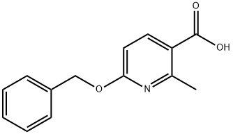 3-Pyridinecarboxylic acid, 2-Methyl-6-(phenylMethoxy)- 结构式