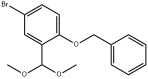 2-(Benzyloxy)-5-broMobenzaldehyde, diMethyl acetal 结构式