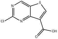 2-氯噻吩并[3,2-D]嘧啶-7-羧酸 结构式