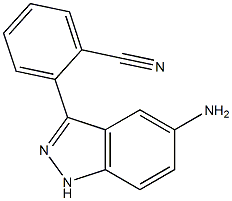 2-(5-氨基-1H-吲唑-3-基)苯甲腈 结构式