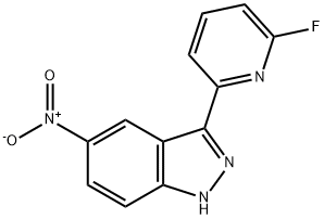 3-(6-氟吡啶-2-基)-5-乙酰肼-1H-吲唑 结构式