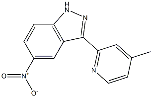 3-(4-甲基吡啶-2-基)-5-硝基-1氢-吲唑 结构式