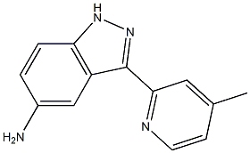 3-(4-甲基吡啶-2-基)-1H-吲唑-5-胺 结构式