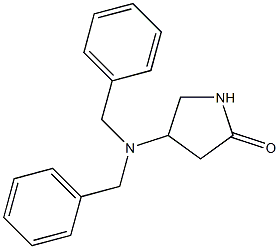 4-(二苄氨基)吡咯烷-2-酮 结构式