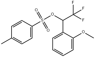 2,2,2-trifluoro-1-(2-Methoxyphenyl)ethyl 4-Methylbenzenesulfonate 结构式