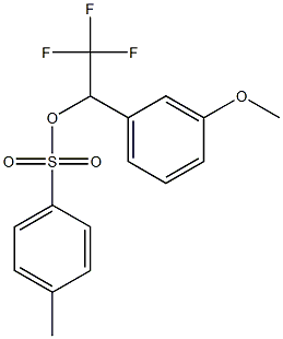 2,2,2-三氟-1-(3-甲氧基苯基)乙基4-甲基苯磺酸盐 结构式