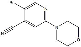 5-溴-2-N-吗啉基异氰吡啶 结构式