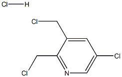 5-氯-2,3-双(氯甲基)吡啶盐酸盐 结构式