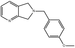 6-(4-甲氧基苄基)-6,7-二氢-5H-吡咯并[3,4-B]吡啶 结构式