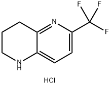 6-(trifluoroMethyl)-1,2,3,4-tetrahydro-1,5-naphthyridine hydrochloride 结构式