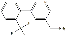 (5-(2-(trifluoromethyl)phenyl)pyridin-3-yl)methanamine 结构式