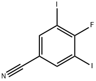 4-氟-3,5-二碘苯腈 结构式