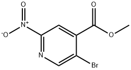 5-溴-2-硝基异烟酸甲酯 结构式