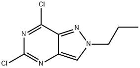 5,7-二氯-2-丙基-2H-吡唑并[4,3-D]嘧啶 结构式