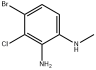 4-溴-3-氯-N1-甲苯-1,2-二胺 结构式