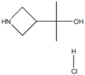 2-(氮杂环丁烷-3-基)丙-2-醇盐酸盐 结构式