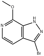 3-溴-7-甲氧基-1H-吡唑并[3,4-C]吡啶 结构式