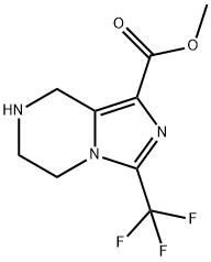 METHYL 3-(TRIFLUOROMETHYL)-5,6,7,8-TETRAHYDROIMIDAZO[1,5-A]PYRAZINE-1-CARBOXYLAT 结构式