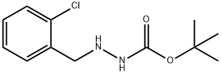 叔-丁基 2-(2-氯苯甲基)肼甲酸基酯 结构式