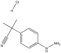 2-(4-HYDRAZINYLPHENYL)-2-METHYLPROPANENITRILE 结构式