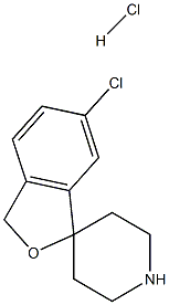 6-氯-3H-螺[异苯并呋喃-1,4-哌啶]盐酸盐 结构式