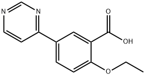 2-乙氧基-5-(嘧啶-4-基)苯甲酸 结构式