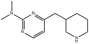 N,N-diMethyl-4-(piperidin-3-ylMethyl)pyriMidin-2-aMine 结构式