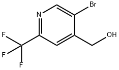 (5-溴-2-(三氟甲基)吡啶-4-基)甲醇 结构式