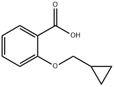 2-环丙甲氧基苯甲酸 结构式