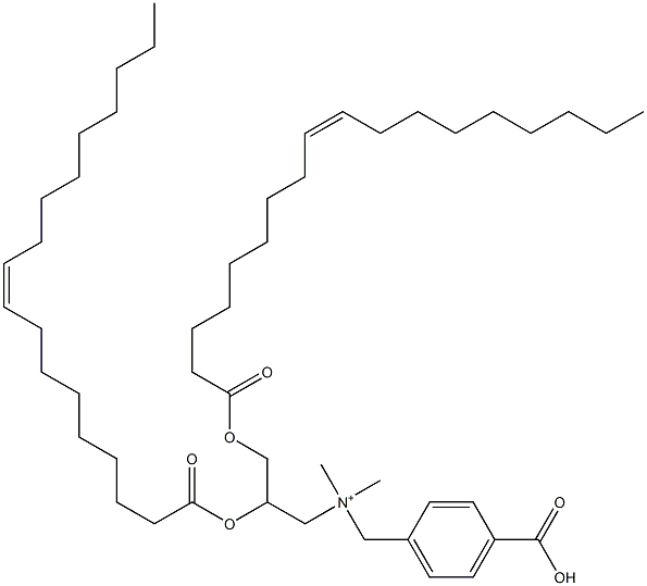 N-(4-CARBOXYBENZYL)-N,N-DIMETHYL-2,3-BIS(OLEOYLOXY)PROPAN-1-AMINIUM;DOBAQ 结构式