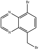 5-溴-8-(溴甲基)喹喔啉 结构式